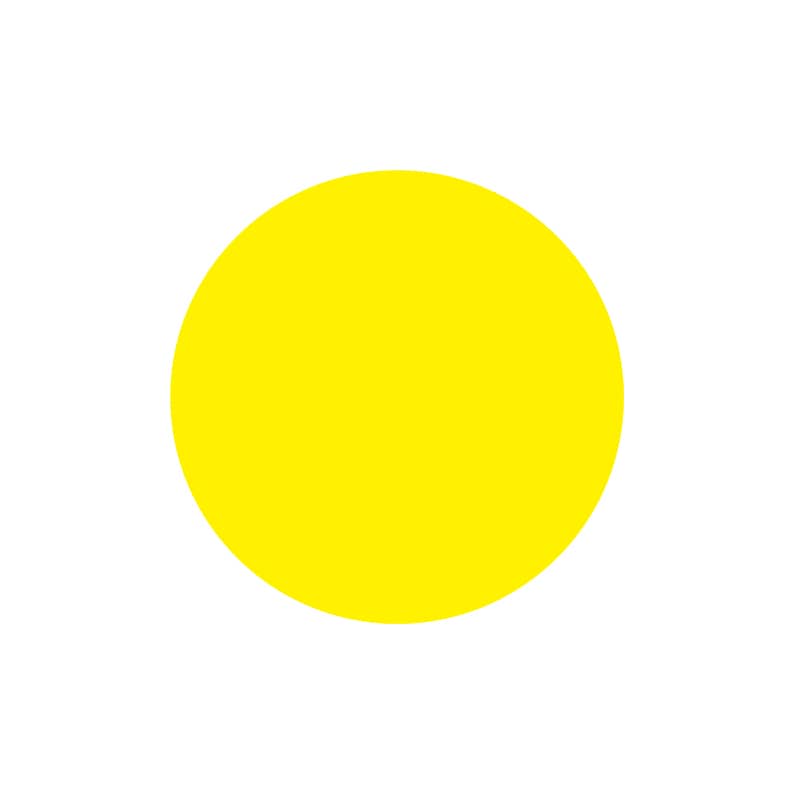 ヒカリ紙工 シール　SMラベル 5000枚入 ラ0051 黄 8φ　1袋（ご注文単位1袋）【直送品】