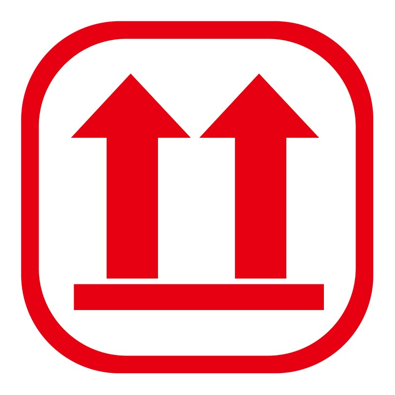 ヒカリ紙工 シール　SMラベル 500枚入 ラ8553 天地無用　1袋（ご注文単位1袋）【直送品】