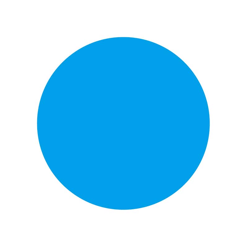 ヒカリ紙工 シール　SMラベル 1500枚入 W6166 青 14φ ぬき　1袋（ご注文単位1袋）【直送品】