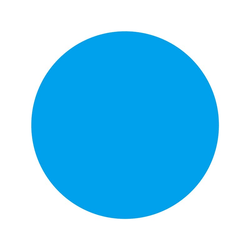 ヒカリ紙工 シール　SMラベル 1000枚入 W6173 青 18φ ぬき　1袋（ご注文単位1袋）【直送品】