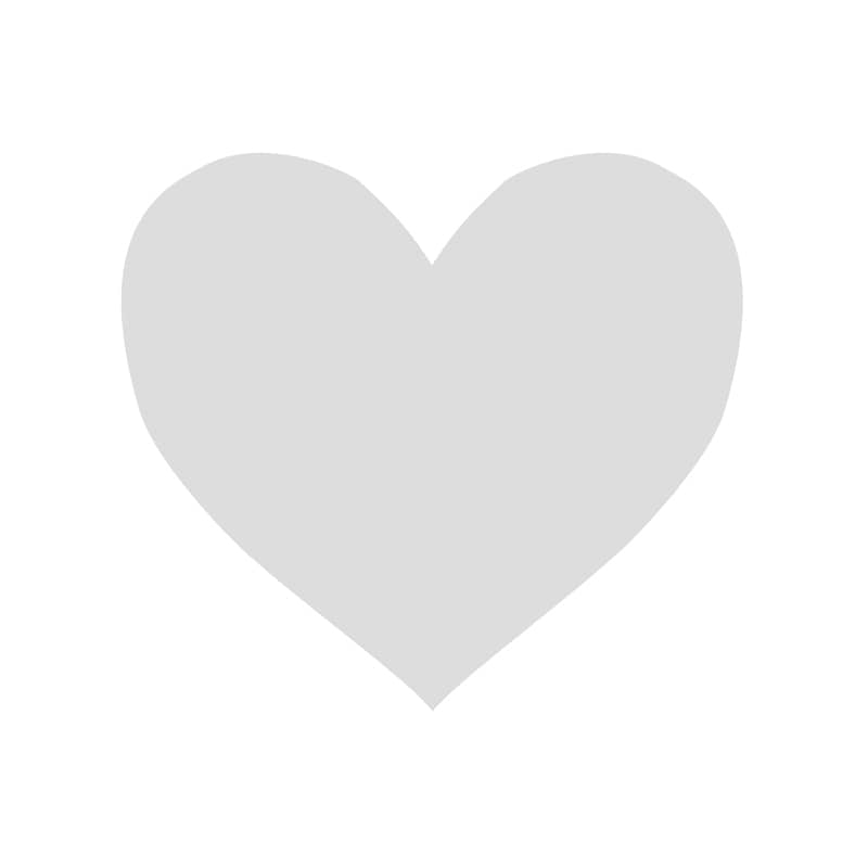 ヒカリ紙工 シール　SMラベル 1250枚入 W6180 銀 ハート型 ぬき　1袋（ご注文単位1袋）【直送品】