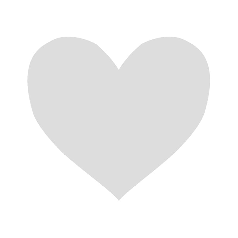 ヒカリ紙工 シール　SMラベル 800枚入 W6184 銀 ハート型 ぬき　1袋（ご注文単位1袋）【直送品】