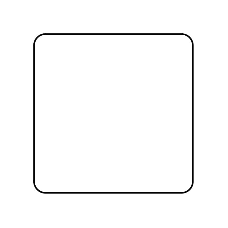 ヒカリ紙工 シール　SMラベル 1500枚入 W6185 白 14×14 ぬき　1袋（ご注文単位1袋）【直送品】