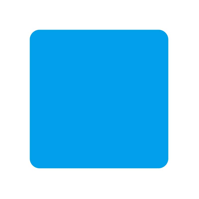 ヒカリ紙工 シール　SMラベル 1500枚入 W6188 青 14×14 ぬき　1袋（ご注文単位1袋）【直送品】