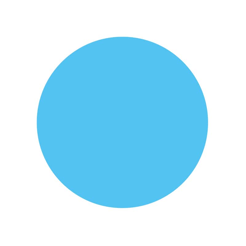 ヒカリ紙工 シール　SMラベル 1500枚入 W6209 水色 14φ ヌキ　1袋（ご注文単位1袋）【直送品】