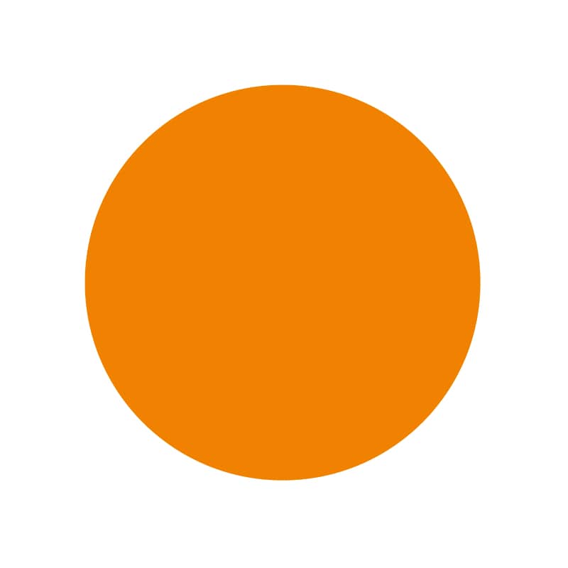 ヒカリ紙工 シール　SMラベル 1500枚入 W6210 オレンジ 14φ ヌキ　1袋（ご注文単位1袋）【直送品】