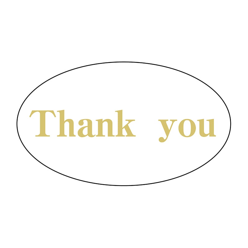 ヒカリ紙工 シール　SMラベル 400枚入 X6382 Thank You　1袋（ご注文単位1袋）【直送品】