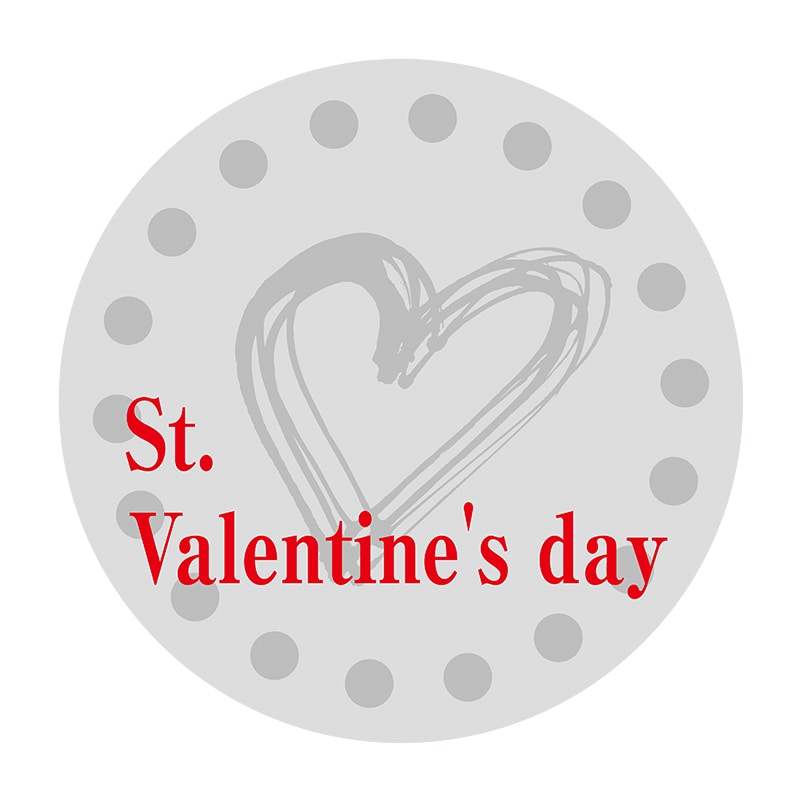 >ヒカリ紙工 シール SMラベル 200枚入 2H005 St.Valentine’sDay 1袋(ご注文単位1袋)【直送品】