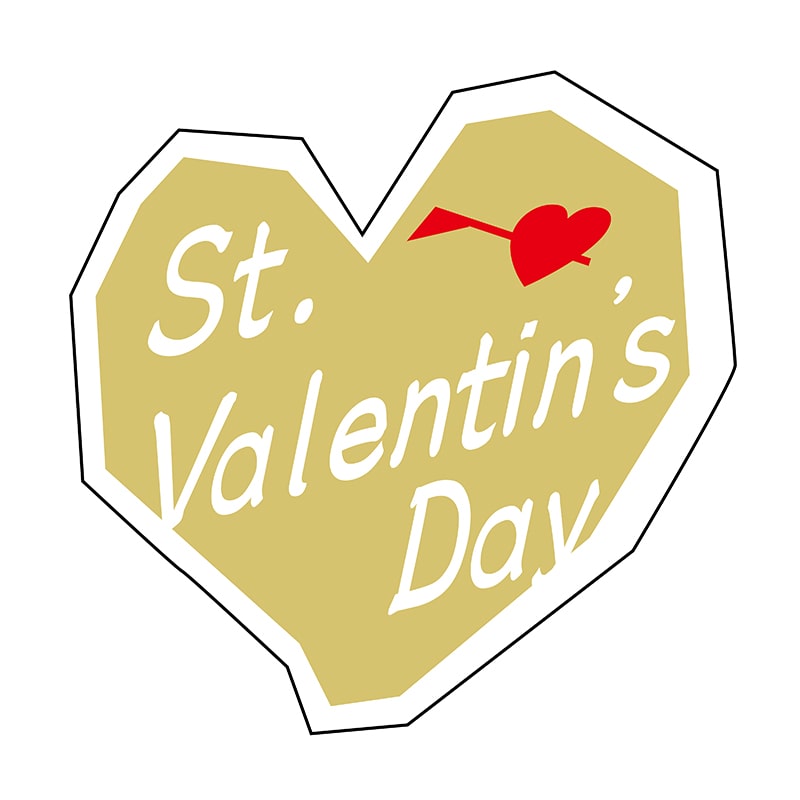 ヒカリ紙工 シール SMラベル 300枚入 2H007 St.Valentine’s Day 1袋(ご注文単位1袋)【直送品】