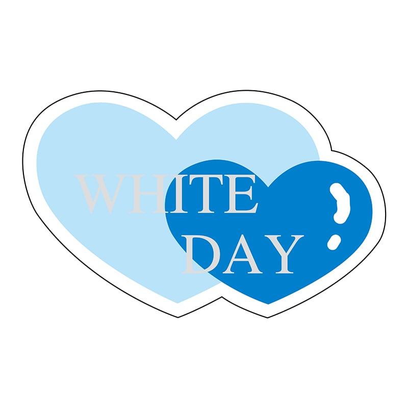 ヒカリ紙工 シール　SMラベル 225枚入 2H027 WHITEDAY　1袋（ご注文単位1袋）【直送品】