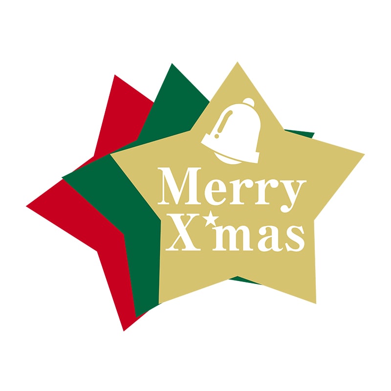ヒカリ紙工 シール　SMラベル 300枚入 2H038 MerryX’mas　1袋（ご注文単位1袋）【直送品】