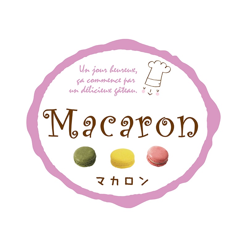 ヒカリ紙工 シール　SMラベル 300枚入り SO-214　マカロン 300枚/束（ご注文単位1束）【直送品】