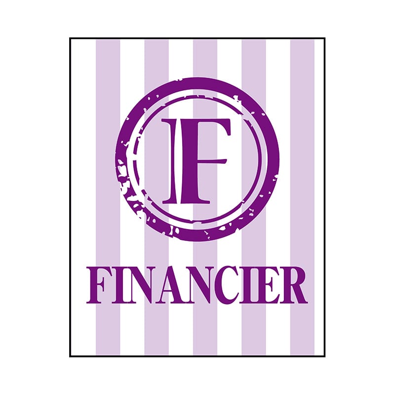 ヒカリ紙工 シール　SMラベル 500枚入 SO333 FINANCIER　1袋（ご注文単位1袋）【直送品】