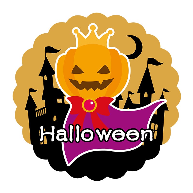 ヒカリ紙工 シール　SMラベル 300枚入 GY183 Halloween　1袋（ご注文単位1袋）【直送品】