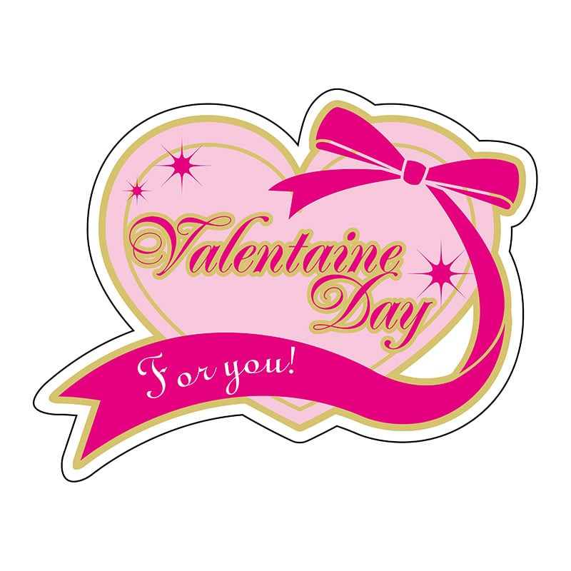 ヒカリ紙工 シール　SMラベル 300枚入 GY184 Valentaine’s Day　1袋（ご注文単位1袋）【直送品】