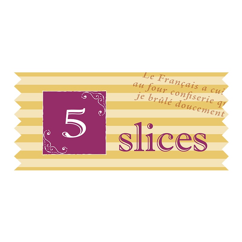 ヒカリ紙工 シール　SMラベル 360枚入 HV098 5スライス　1袋（ご注文単位1袋）【直送品】