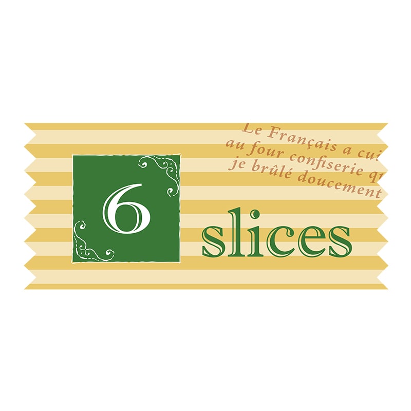 ヒカリ紙工 シール　SMラベル 360枚入 HV099 6スライス　1袋（ご注文単位1袋）【直送品】