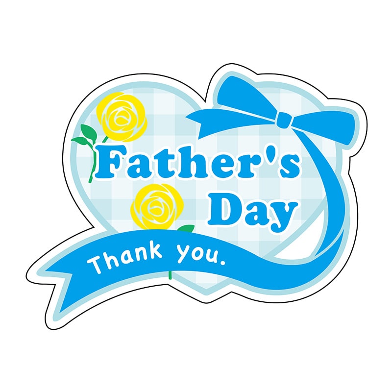 ヒカリ紙工 シール　SMラベル 300枚入  GY198 Father’sDayThankyou　1袋（ご注文単位1袋）【直送品】