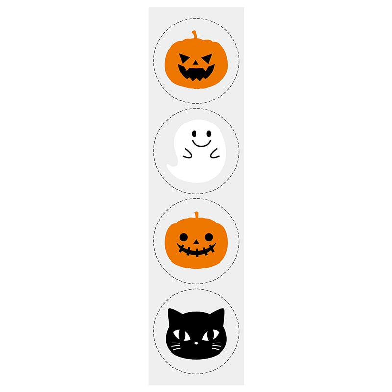 ヒカリ紙工 シール　SMラベル 320枚入 GY202 ハロウィン付け合せ・柄　1袋（ご注文単位1袋）【直送品】