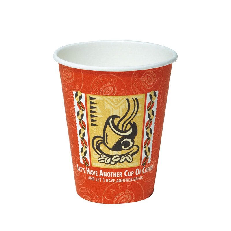 東罐興業 厚紙コップ SMT-280　レッツコーヒー 012110 50個/袋（ご注文単位20袋）【直送品】