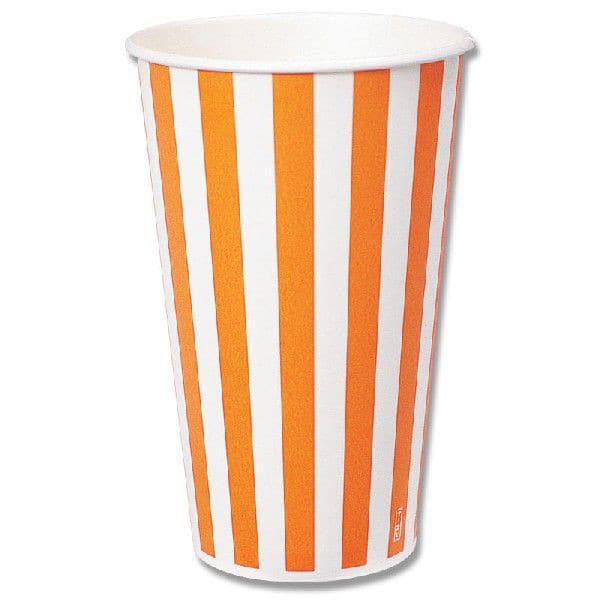 アベシン 紙コップ (ペーパーカップ) 約18オンス SCM-545PP ストライプ 25個/袋
