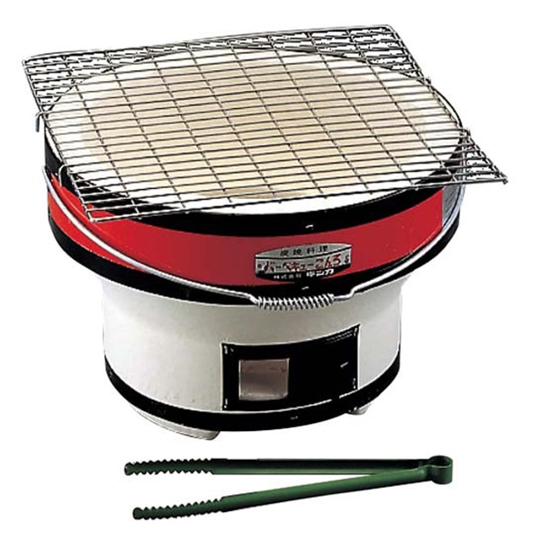 炭用バーベキューコンロ 丸型 B-5 φ315×H215 1個(ご注文単位1個)【直送品】