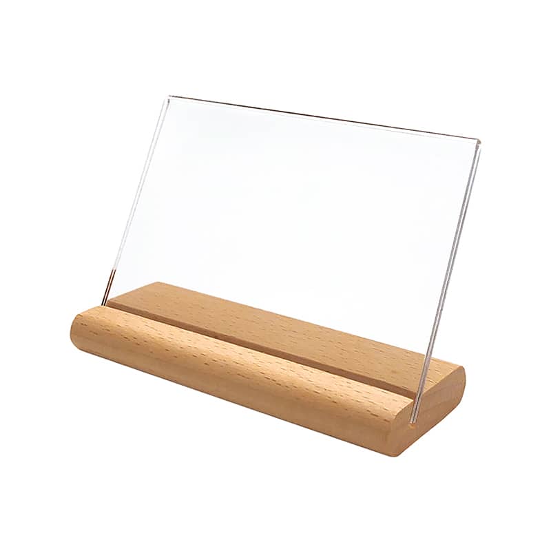 クルーズ 木製L型カード立て 名刺ヨコ LX-820 1個（ご注文単位10個）【直送品】