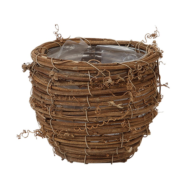 ヒルトップ アレンジ鉢 ラタン φ13.5cm OJ55 1個(ご注文単位6個)【直送品】