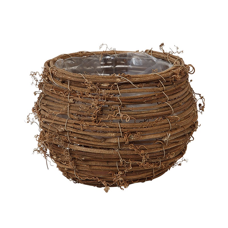 ヒルトップ アレンジ鉢 ラタン φ16cm OJ56 1個(ご注文単位6個)【直送品】