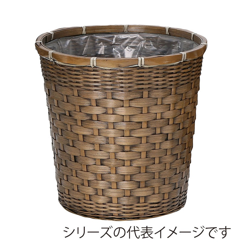 ヒルトップ 鉢カバー バンブー 5号懸崖鉢 DA5 1個(ご注文単位10個)【直送品】