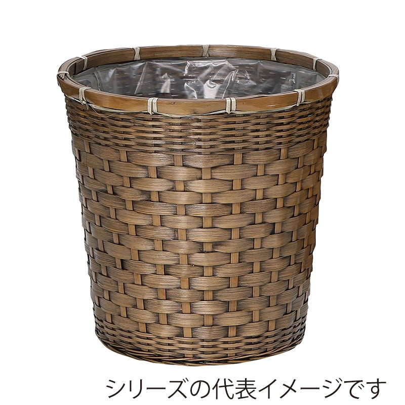 ヒルトップ 鉢カバー バンブー 6号懸崖鉢 DA6 1個(ご注文単位10個)【直送品】