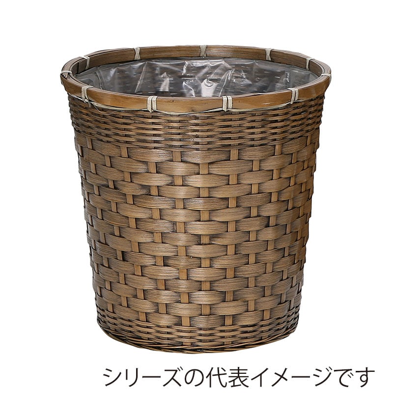 ヒルトップ 鉢カバー バンブー 10号懸崖鉢 DA10 1個(ご注文単位5個)【直送品】