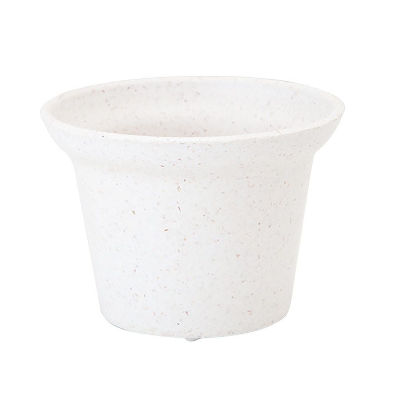 ヒルトップ エコポット 2.5号鉢 ホワイト KP25W 1個(ご注文単位10個)【直送品】