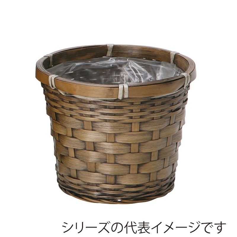 ヒルトップ 鉢カバー バンブー 4号鉢 DA40 1個(ご注文単位10個)【直送品】