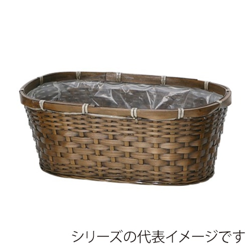 ヒルトップ 鉢カバー バンブー 5号連鉢 DA502 1個(ご注文単位10個)【直送品】