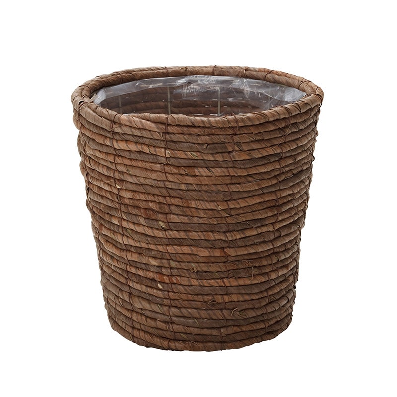 ヒルトップ 鉢カバー バナナリーフ 6号懸崖鉢 KG6A 1個(ご注文単位1個)【直送品】