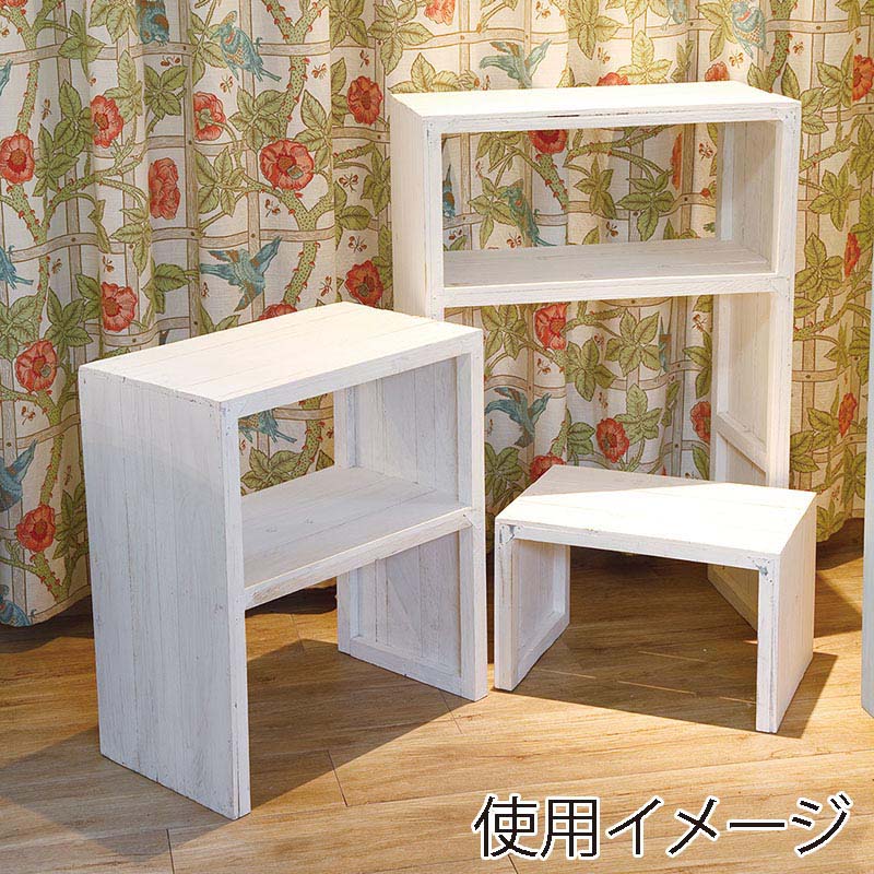 ヒルトップ 木製3段入れ子スタンド 幅60cm TW216 1セット(ご注文単位1セット)【直送品】