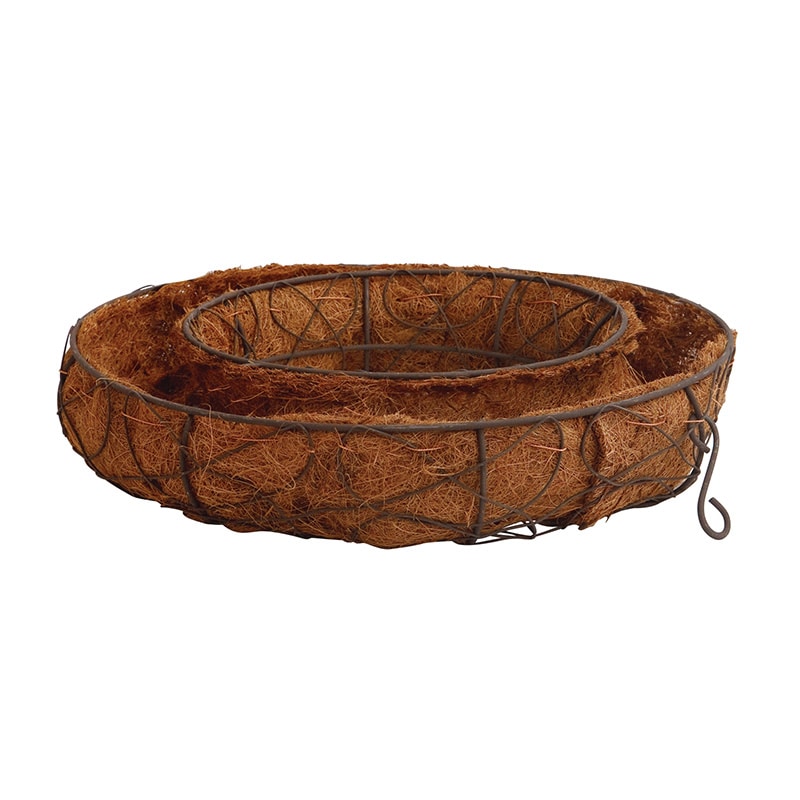 ヒルトップ リースフラワーポット φ34cm ブラウン QJ33B 1個(ご注文単位1個)【直送品】