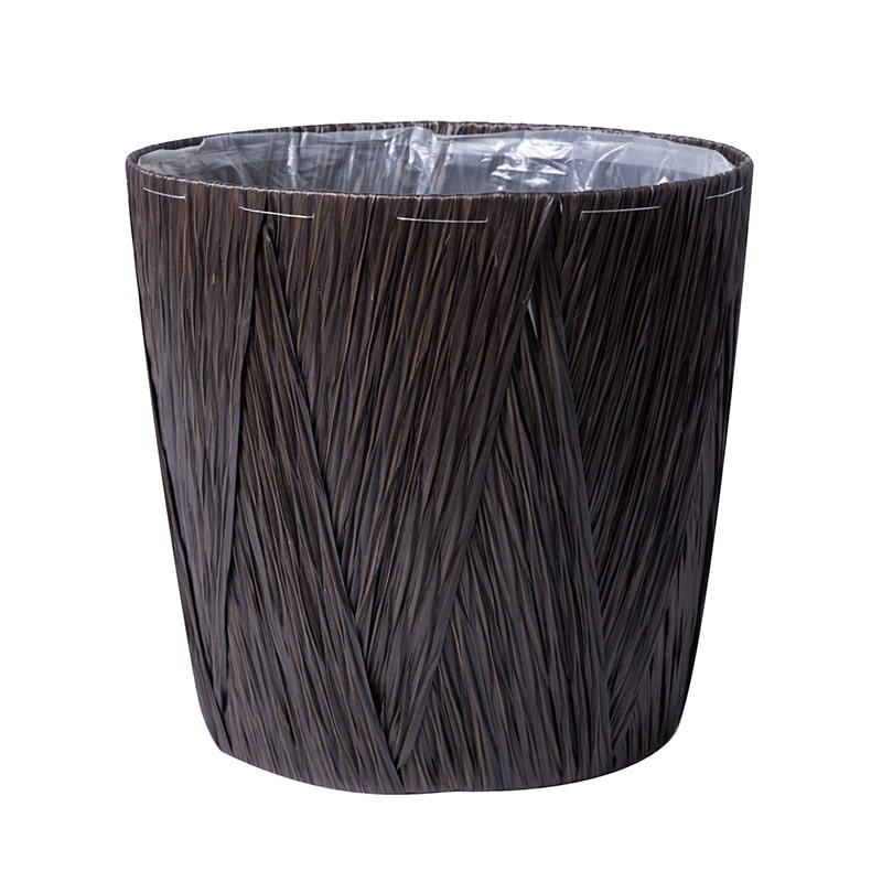 ヒルトップ 鉢カバー　ポリプロピレン 10号懸崖鉢　ブラック AO10B 1個（ご注文単位1個）【直送品】