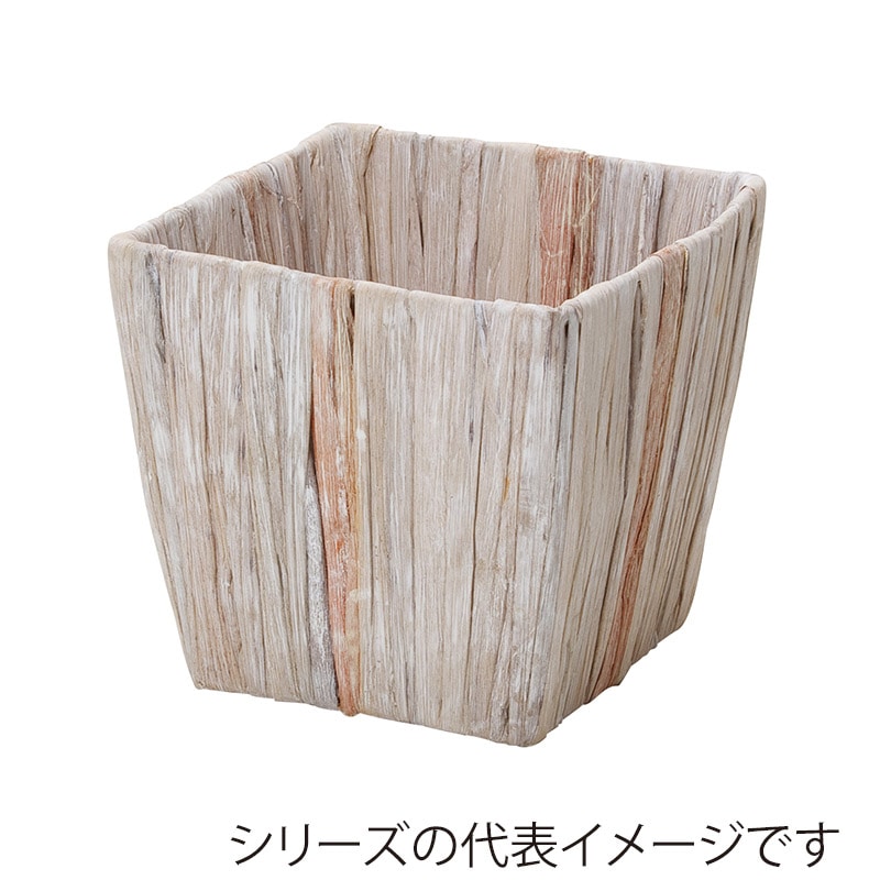 ヒルトップ 鉢カバー　ロータスステム 3号角型 OL30 1個（ご注文単位10個）【直送品】