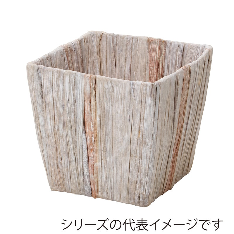 ヒルトップ 鉢カバー　ロータスステム 3.5号角型 OL35 1個（ご注文単位10個）【直送品】