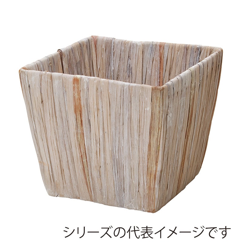 ヒルトップ 鉢カバー　ロータスステム 6号角型 OL60 1個（ご注文単位10個）【直送品】