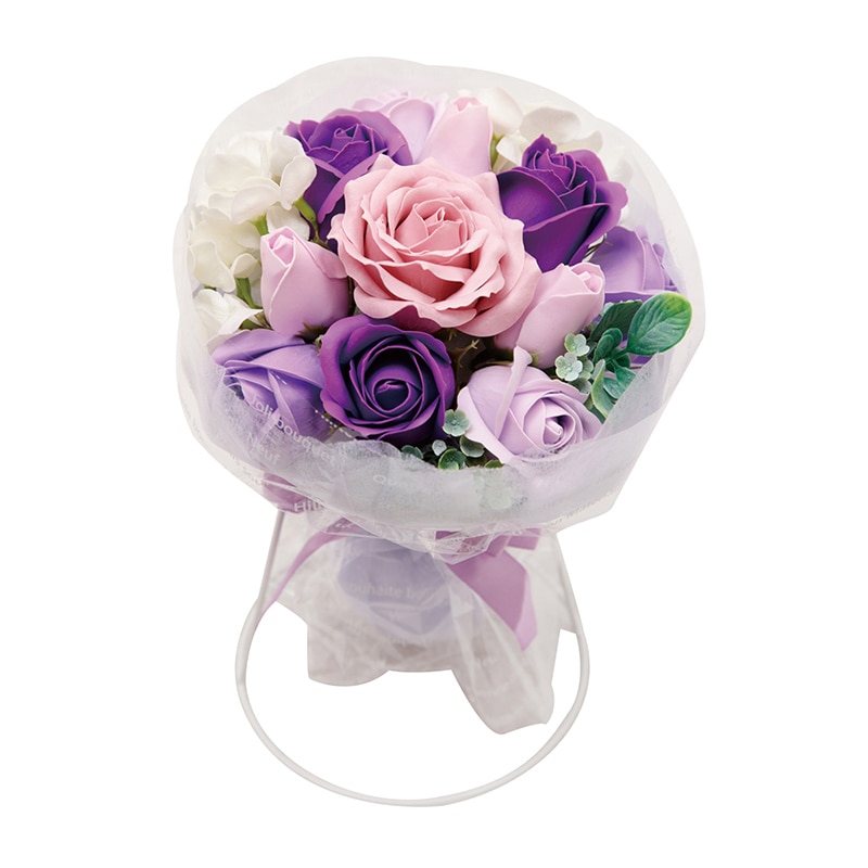 ヒルトップ ソープフラワー　ノーマルブーケ パープル SM-532 1個（ご注文単位6個）【直送品】