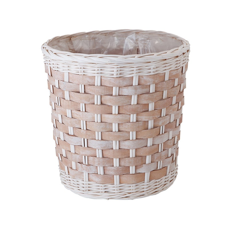 ヒルトップ 鉢カバー スライスウッド 10号懸崖鉢 BW10 1個(ご注文単位1個)【直送品】