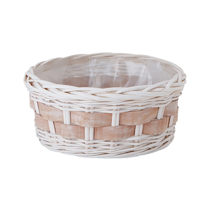 ヒルトップ アレンジ鉢 スライスウッド φ25cm BW66 1個(ご注文単位5個)【直送品】