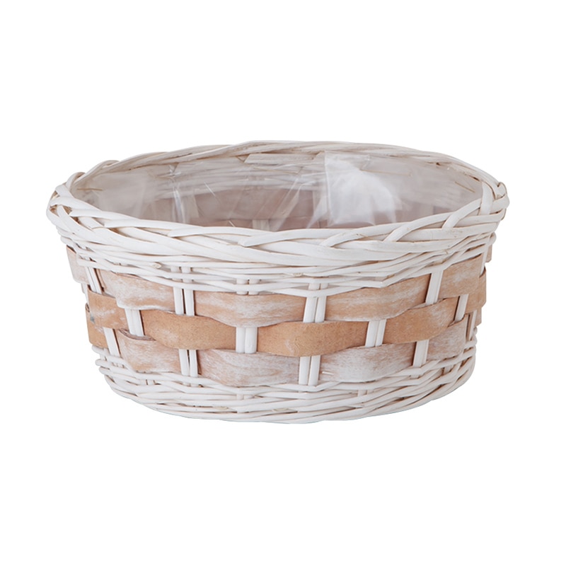 ヒルトップ アレンジ鉢 スライスウッド φ30cm BW67 1個(ご注文単位1個)【直送品】