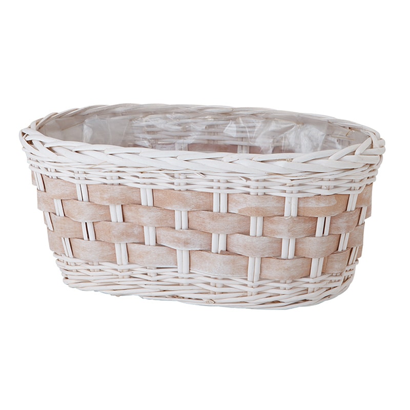 ヒルトップ 鉢カバー スライスウッド 5号連鉢 BW502 1個(ご注文単位6個)【直送品】