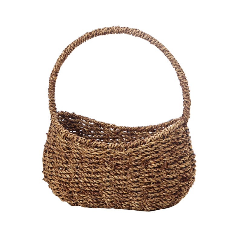 ヒルトップ アレンジ鉢 シーグラス 手付き船型鉢 22×13cm CU22 1個(ご注文単位1個)【直送品】