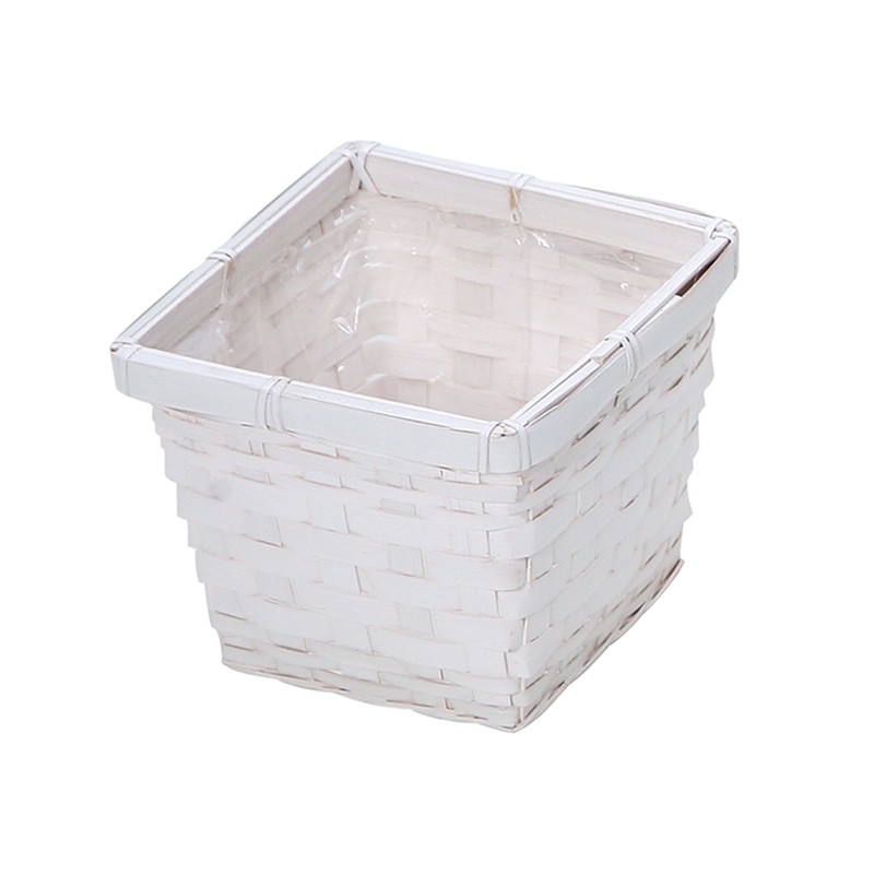 ヒルトップ アレンジ鉢 バンブー 3.5号鉢角型 DW35S 1個(ご注文単位10個)【直送品】