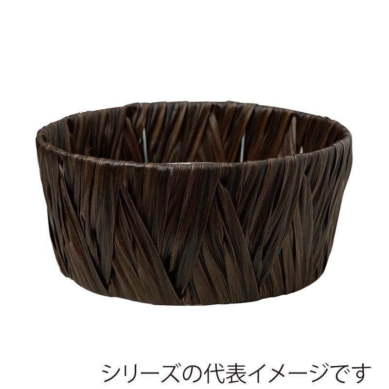 ヒルトップ アレンジ鉢　ポリプロピレン φ19cm　ブラック AO64B 1個（ご注文単位10個）【直送品】